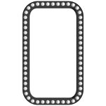 Einreihiges Diamant-Halbabdeckungs-PC-Hohluhr-Schutzgehäuse, For Huawei Band 10 / 9 / 8 – Bild 10