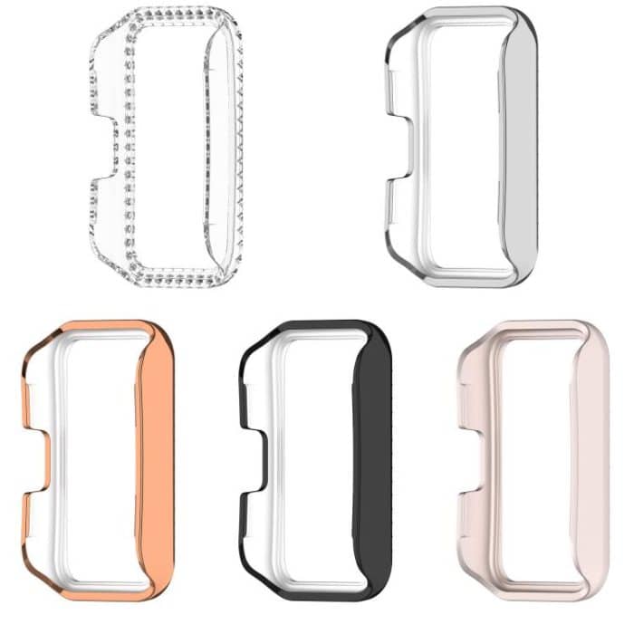 Einreihiges Diamant-Halbabdeckungs-PC-Hohluhr-Schutzgehäuse, For Huawei Band 10 / 9 / 8 – Bild 4