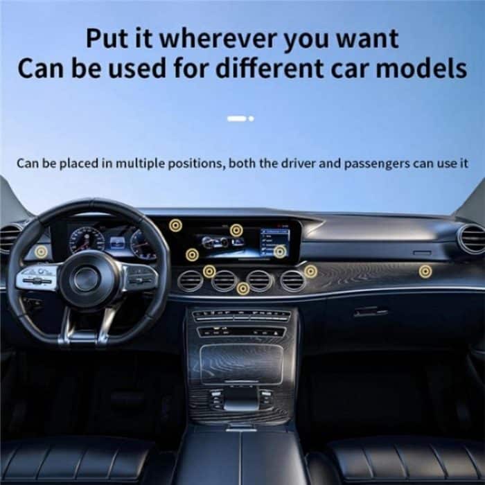 X9C For Navigation Hands-Free Driving Car Phone Mount Magnetic Suction Vacuum Holder, X9C (Black), X9C (Silver) – Bild 7