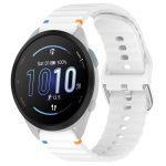 20 mm Silikon-Uhrenarmband mit gewellter Maserung und Nähten, For Garmin Forerunner 165