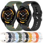 Uhrenarmband aus Silikon mit gewellter Maserung und Nähten, 22 mm, For Garmin Venu 3 – Bild 2