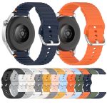 Uhrenarmband aus Silikon mit gewellter Maserung und Nähten, 22 mm, For Garmin Venu 3 – Bild 3