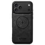 Suteni G5 Rindsleder MagSafe magnetische Handyhülle, For iPhone 16 Pro Max, For iPhone 16 Pro, For iPhone 16 Plus, For iPhone 16, For iPhone 15 Pro Max, For iPhone 15 Pro, For iPhone 15 Plus, For iPhone 15