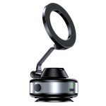 X98 Magnetic Vacuum Suction Electric Absorption Cellphone Stand Desktop Car Phone Holder, X98 (Black), X98 (Silver)