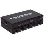 Q8-4 With Remote Control HDMI 2.1 8K 60Hz Gaming Home Theater Switcher 4x1 Adapter, US Plug, EU Plug