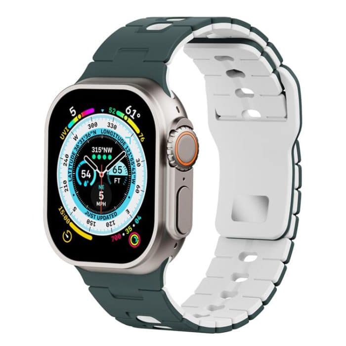 Two Tone Silicone Watch Band, For Apple Watch 46mm / 49mm / 45mm / 44mm, For Apple Watch 42mm / 41mm / 40mm / 38mm – Bild 1