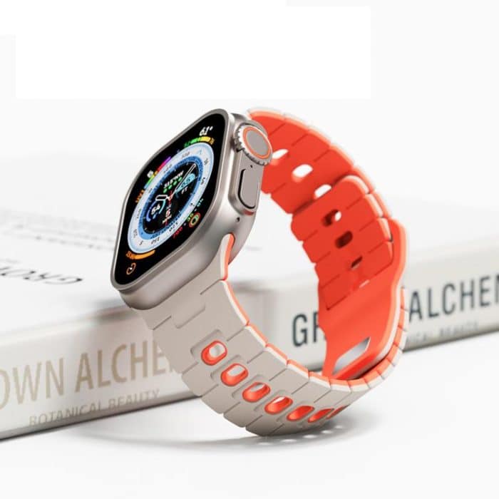 Two Tone Silicone Watch Band, For Apple Watch 46mm / 49mm / 45mm / 44mm, For Apple Watch 42mm / 41mm / 40mm / 38mm – Bild 3