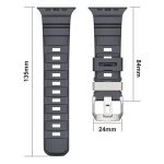 Black Buckle Field Path Fluororubber Watch Band, For Apple Watch 46mm / 49mm / 45mm / 44mm – Bild 4