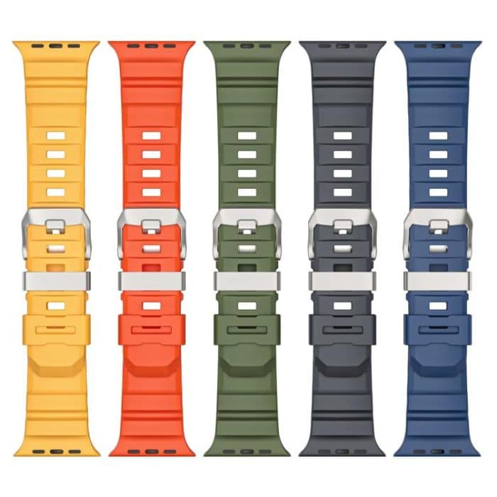 Titanium Buckle Field Path Fluororubber Watch Band, For Apple Watch 46mm / 49mm / 45mm / 44mm – Bild 3