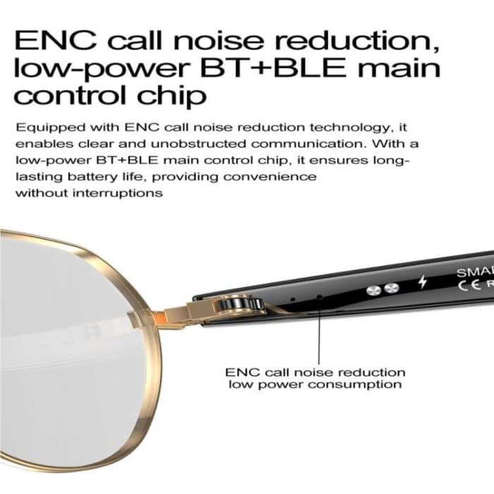 W100B Smart Glasses, Support AI Conversation / AI Intelligent Translation / Bluetooth Call – Bild 5
