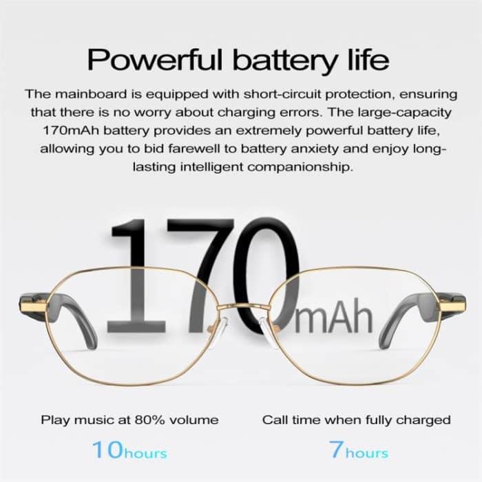 W100B Smart Glasses, Support AI Conversation / AI Intelligent Translation / Bluetooth Call – Bild 6