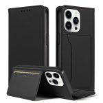 Magnetism Skin Feel Card Holder Leather Phone Case, For iPhone 15 Pro Max, For iPhone 15 Pro, For iPhone 15 Plus, For iPhone 15