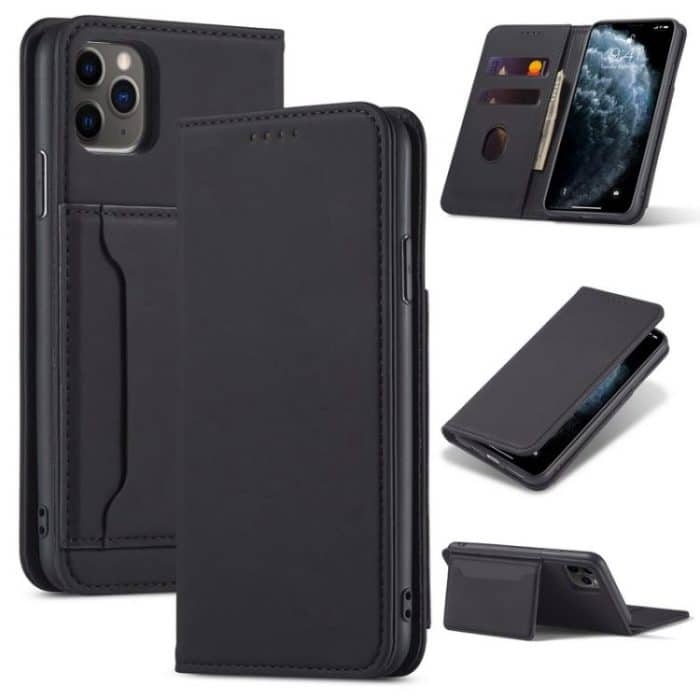 Magnetism Skin Feel Card Holder Leather Phone Case, For iPhone 14 Plus, For iPhone 14, For iPhone 14 Pro, For iPhone 14 Pro Max – Bild 1