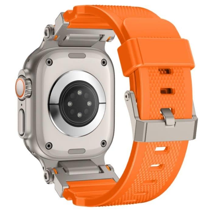 Metal Connector Explorer Silicone Watch Band, For Apple Watch 42 / 44 / 45 / 46 / 49mm – Bild 5