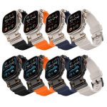 Metal Connector Explorer Silicone Watch Band, For Apple Watch 42 / 44 / 45 / 46 / 49mm – Bild 2