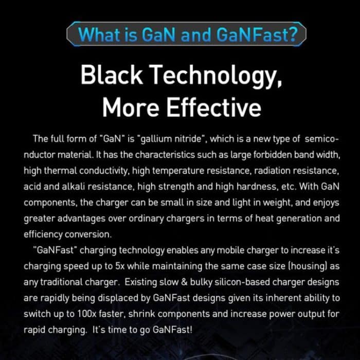 PD41 GaN PD 45W + USB Charger with USB-C to USB-C / 8 Pin Data Cable for iPhone, EU Plug – Bild 3