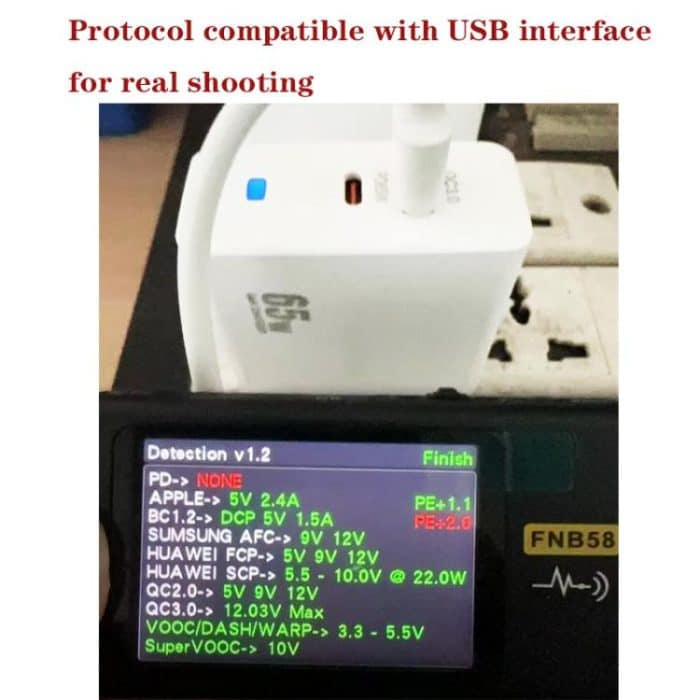 PD41 GaN PD 45W + USB Charger with USB-C to USB-C / 8 Pin Data Cable for iPhone, EU Plug – Bild 6