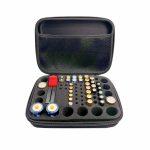 Tragbares und druckfestes Aufbewahrungsgehäuse für wiederaufladbare AA-Batterien