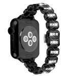 Small Square Diamonds Butterfly Buckle Watch Band, For Apple Watch 46mm / 49mm / 45mm / 44mm, For Apple Watch 42mm / 41mm / 40mm / 38mm – Bild 3