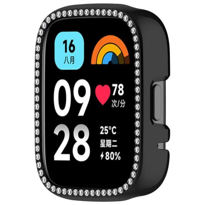 Single Row Diamond Half Coverage Hollow PC Watch Protective Case, For Redmi Watch 3 / Watch 3 Lite – Bild 6