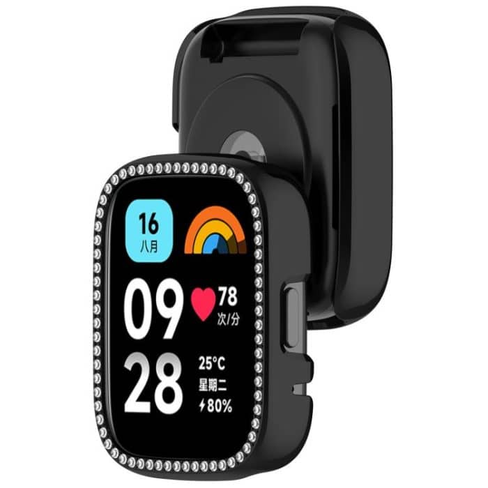 Single Row Diamond Half Coverage Hollow PC Watch Protective Case, For Redmi Watch 3 / Watch 3 Lite – Bild 7