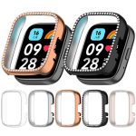 Single Row Diamond Half Coverage Hollow PC Watch Protective Case, For Redmi Watch 3 / Watch 3 Lite – Bild 2