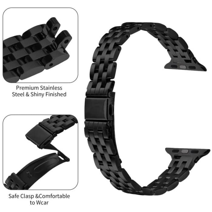 Small Waist Slingshot Buckle Steel Watch Band, For Apple Watch 46mm / 49mm / 45mm / 44mm, For Apple Watch 42mm / 41mm / 40mm / 38mm – Bild 3
