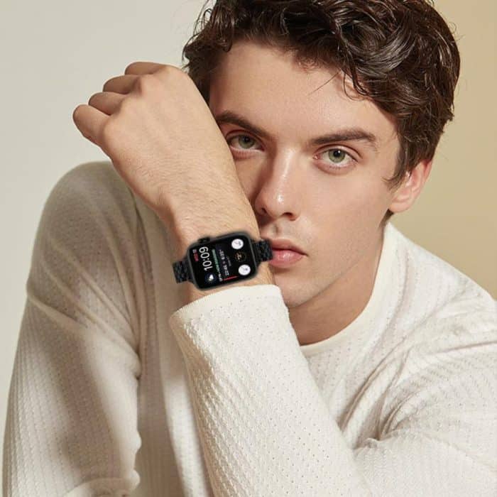 Small Waist Slingshot Buckle Steel Watch Band, For Apple Watch 46mm / 49mm / 45mm / 44mm, For Apple Watch 42mm / 41mm / 40mm / 38mm – Bild 7