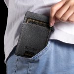 Suteni Denim Pattern Button Automatically Pops Out the Card Box – Bild 6