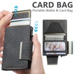 Suteni Denim Buckle Button Automatically Pops Out the Card Box – Bild 4