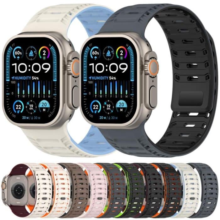 Mountain Armor Magnetic Silicone Watch Band, For Apple Watch 46mm / 49mm / 45mm / 44mm, For Apple Watch 42mm / 41mm / 40mm / 38mm – Bild 2