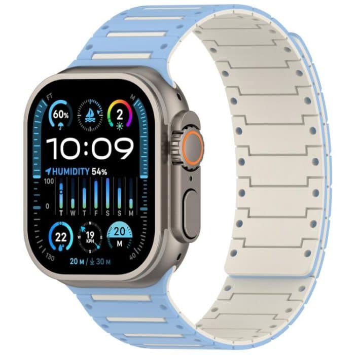 Colorful Spirit Piano Soft Magnetic Two-tone Watch Band, For Apple Watch 46mm / 49mm / 45mm / 44mm – Bild 1