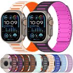 Colorful Spirit Piano Soft Magnetic Two-tone Watch Band, For Apple Watch 46mm / 49mm / 45mm / 44mm – Bild 2