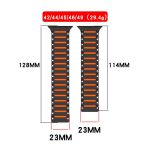 Colorful Spirit Piano Soft Magnetic Two-tone Watch Band, For Apple Watch 46mm / 49mm / 45mm / 44mm – Bild 3