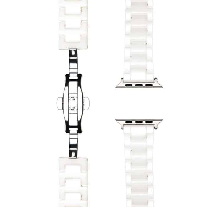 Tank Grain Ceramics Watch Band, For Apple Watch 46mm / 49mm / 45mm / 44mm, For Apple Watch 42mm / 41mm / 40mm / 38mm – Bild 4