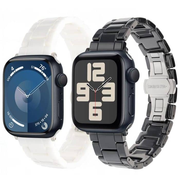 Tank Grain Ceramics Watch Band, For Apple Watch 46mm / 49mm / 45mm / 44mm, For Apple Watch 42mm / 41mm / 40mm / 38mm – Bild 2