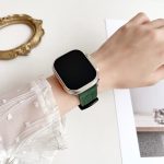 7-Line Tri-Star Buckle Pull Up Leather Watch Band, For Apple Watch 46mm / 49mm / 45mm / 44mm, For Apple Watch 42mm / 41mm / 40mm / 38mm – Bild 6