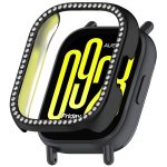 Single Row Diamond Half Coverage Hollow PC Watch Protective Case, For Redmi Watch 5 Lite, For Redmi Watch 5 Active