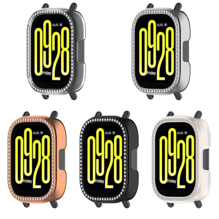 Single Row Diamond Half Coverage Hollow PC Watch Protective Case, For Redmi Watch 5 Lite, For Redmi Watch 5 Active – Bild 5