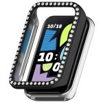 Single Row Diamond Half Coverage Hollow PC Watch Protective Case, For Honor Band 10