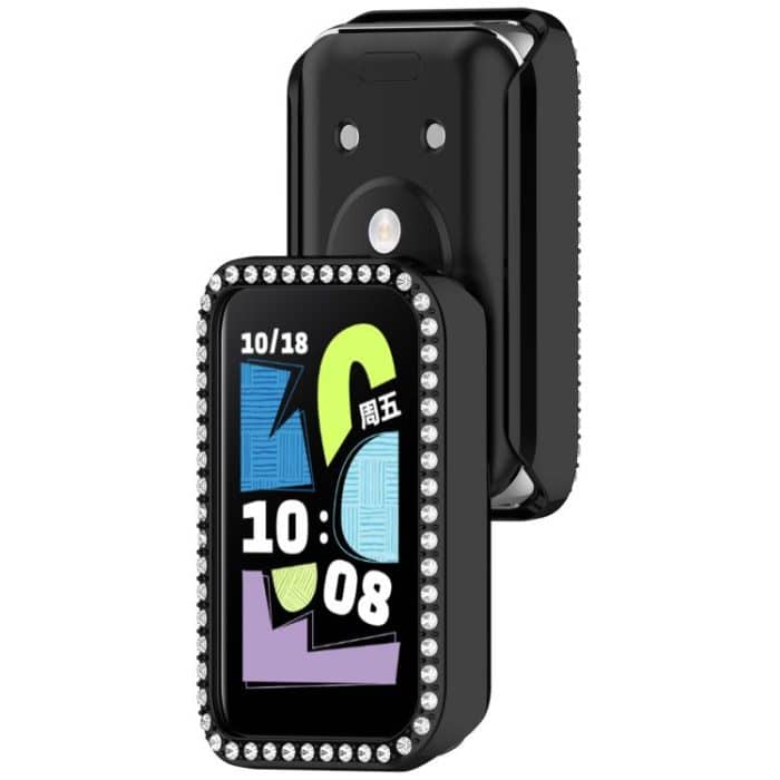 Single Row Diamond Half Coverage Hollow PC Watch Protective Case, For Honor Band 10 – Bild 7