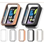 Single Row Diamond Half Coverage Hollow PC Watch Protective Case, For Honor Band 10 – Bild 2