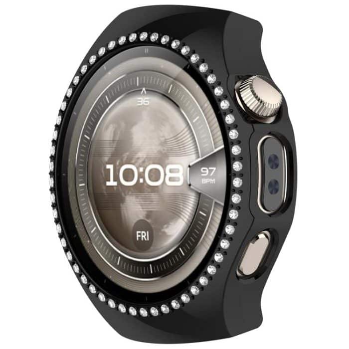 Single Row Diamond Half Coverage Hollow PC Watch Protective Case, For Huawei Watch 5 42mm, For Huawei Watch 5 46mm – Bild 7