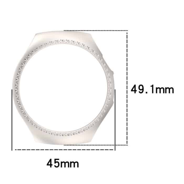 Single Row Diamond Half Coverage Hollow PC Watch Protective Case, For Huawei Watch 5 42mm, For Huawei Watch 5 46mm – Bild 3