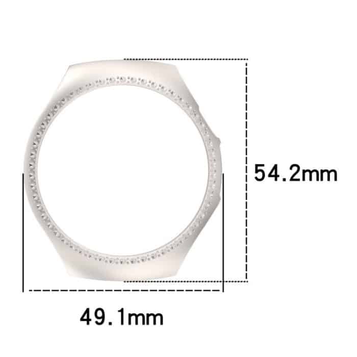 Single Row Diamond Half Coverage Hollow PC Watch Protective Case, For Huawei Watch 5 42mm, For Huawei Watch 5 46mm – Bild 4