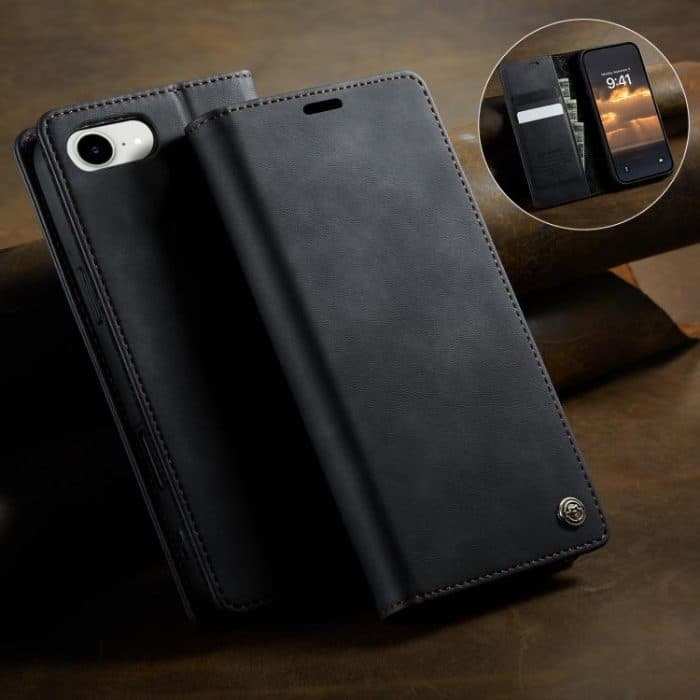 CaseMe 033 Calf Leather Lining Microfibre RFID Blocking Phone Case, For iPhone 16e, For iPhone 16 Pro Max, For iPhone 16 Pro, For iPhone 16 Plus – Bild 11
