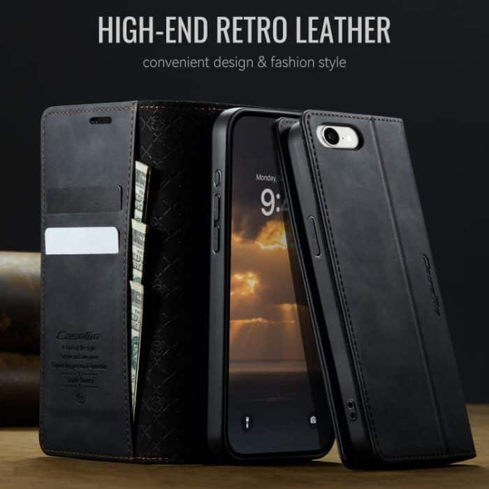 CaseMe 033 Calf Leather Lining Microfibre RFID Blocking Phone Case, For iPhone 16e, For iPhone 16 Pro Max, For iPhone 16 Pro, For iPhone 16 Plus – Bild 4