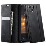 CaseMe 033 Calf Leather Lining Microfibre RFID Blocking Phone Case, For iPhone 16, For iPhone 15 Pro Max, For iPhone 15 Pro, For iPhone 15 Plus