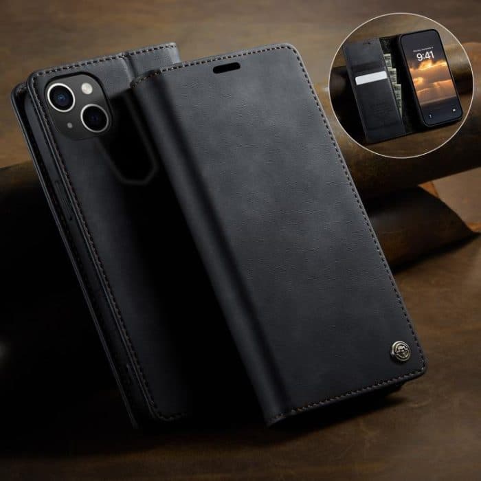 CaseMe 033 Calf Leather Lining Microfibre RFID Blocking Phone Case, For iPhone 16, For iPhone 15 Pro Max, For iPhone 15 Pro, For iPhone 15 Plus – Bild 11