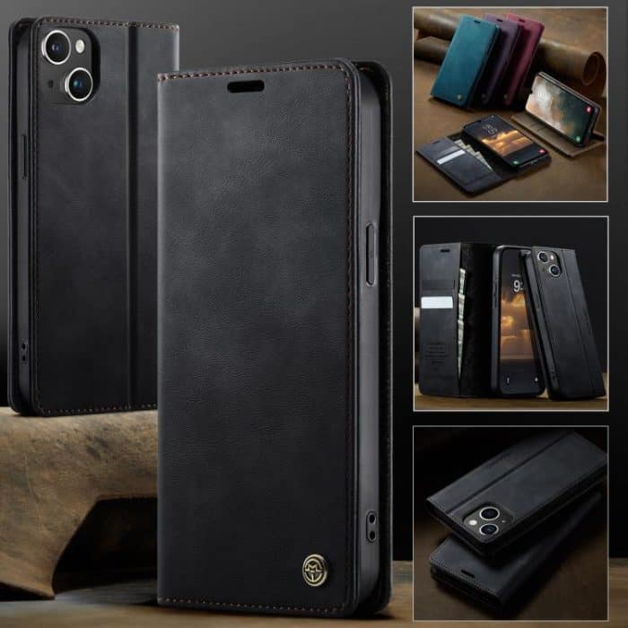 CaseMe 033 Calf Leather Lining Microfibre RFID Blocking Phone Case, For iPhone 16, For iPhone 15 Pro Max, For iPhone 15 Pro, For iPhone 15 Plus – Bild 7